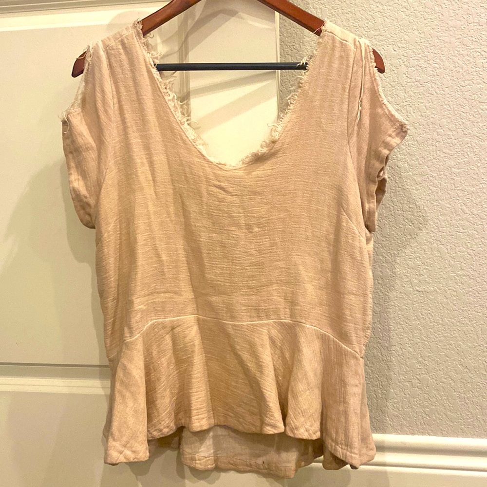 Anthropologie peplum blouse